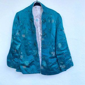 Peony Brand Silk Jacket top Size M Shanghai